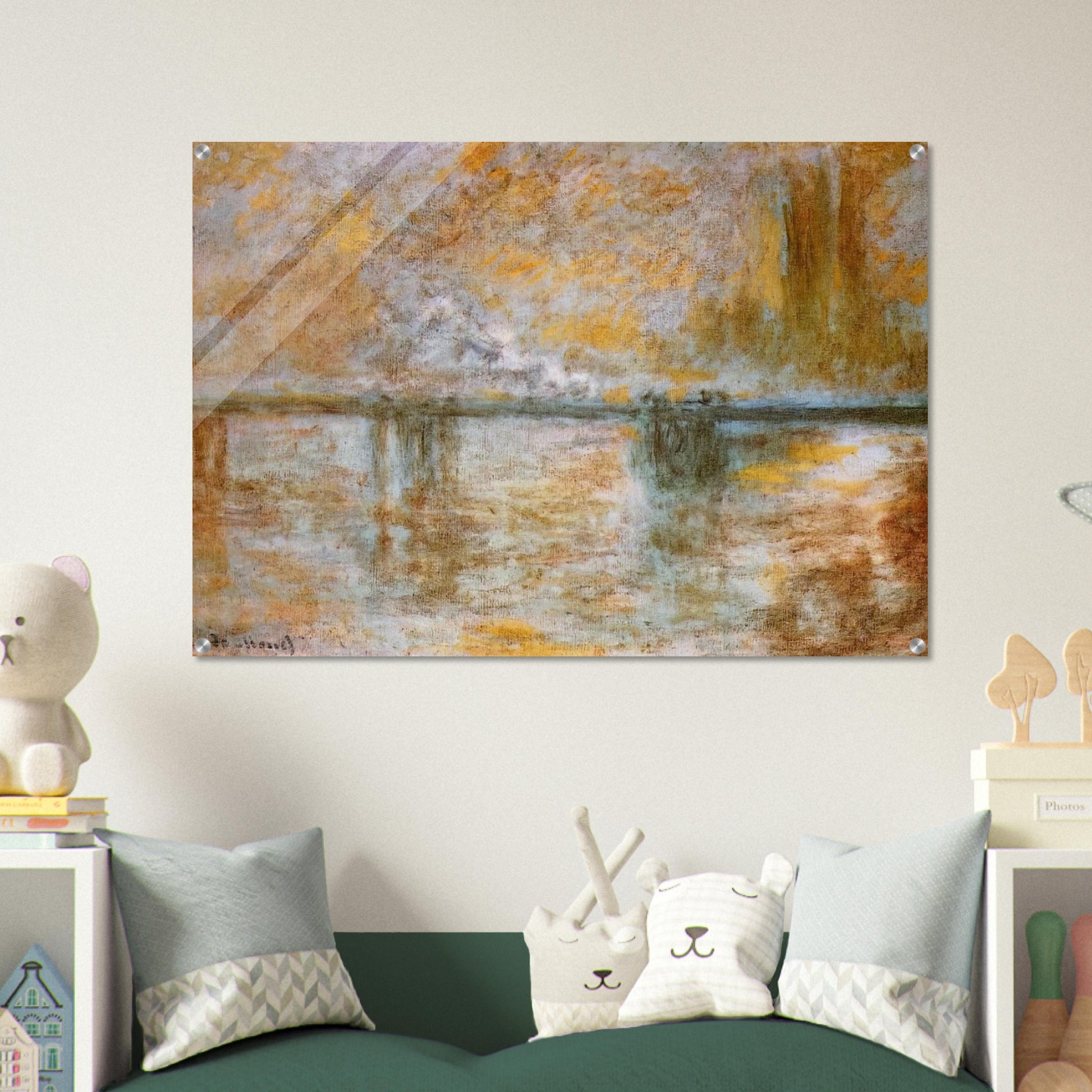 Charing Cross Bridge 3 - claude monet Acrylic Print - 70x100 cm / 28x40″ inches