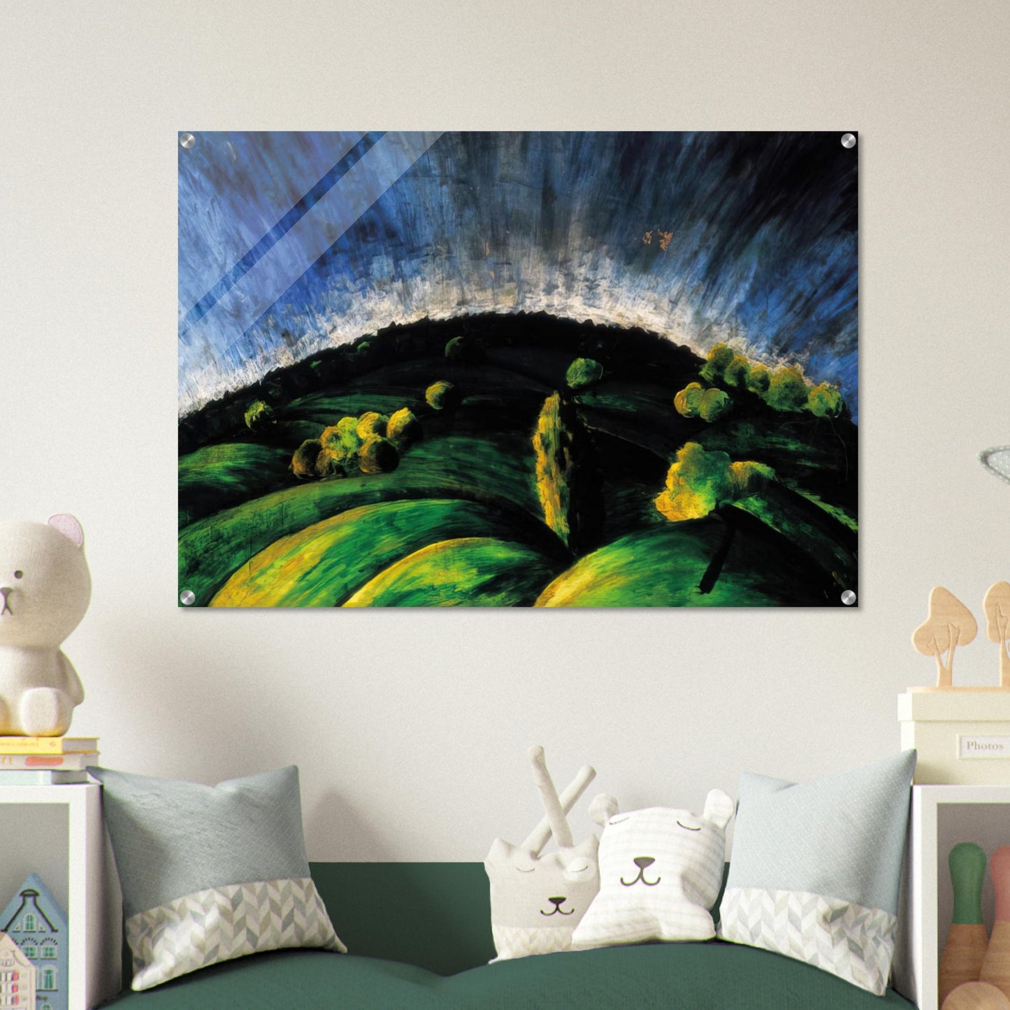 Mountains of Buda - Laszlo Moholy-Nagy Acrylic Print - 70x100 cm / 28x40″ inches