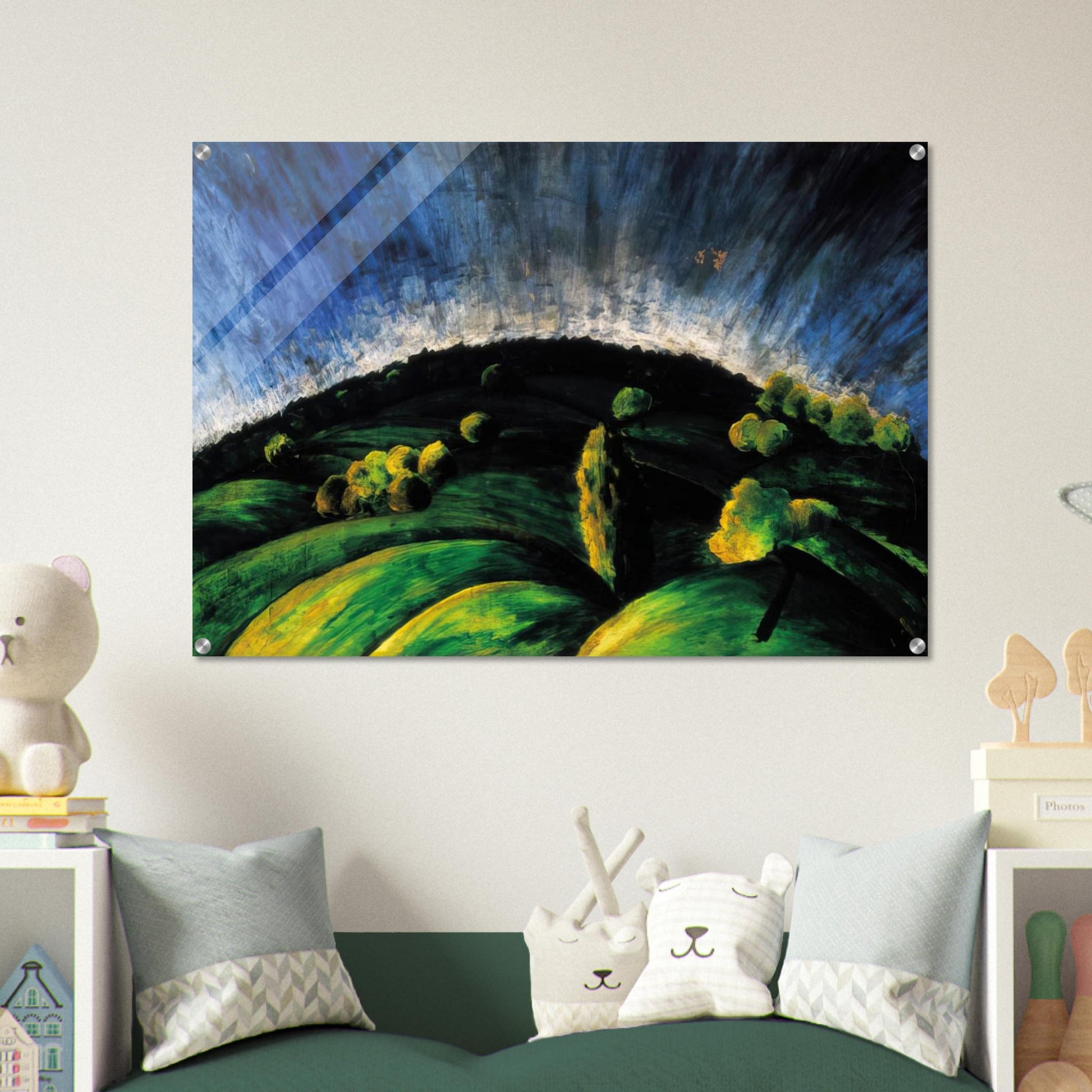 Mountains of Buda - Laszlo Moholy-Nagy Acrylic Print - 70x100 cm / 28x40″ inches