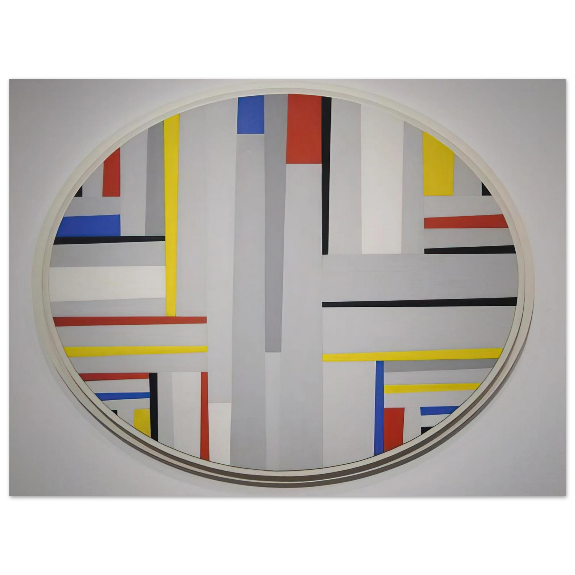 Fritz Glarner - Relational Painting, Tondo - Neoplasticism Fine Art Poster - Default Title