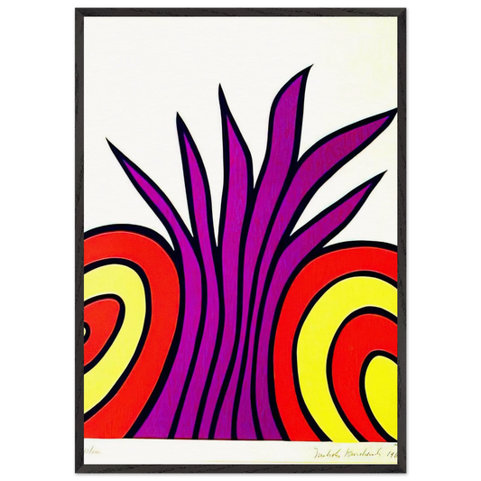 James Bond Meets Pussy Galore - 1965 - Nicholas Krushenick Framed Art Print – Black Wooden Frame - Default Title - -Framed Art Print