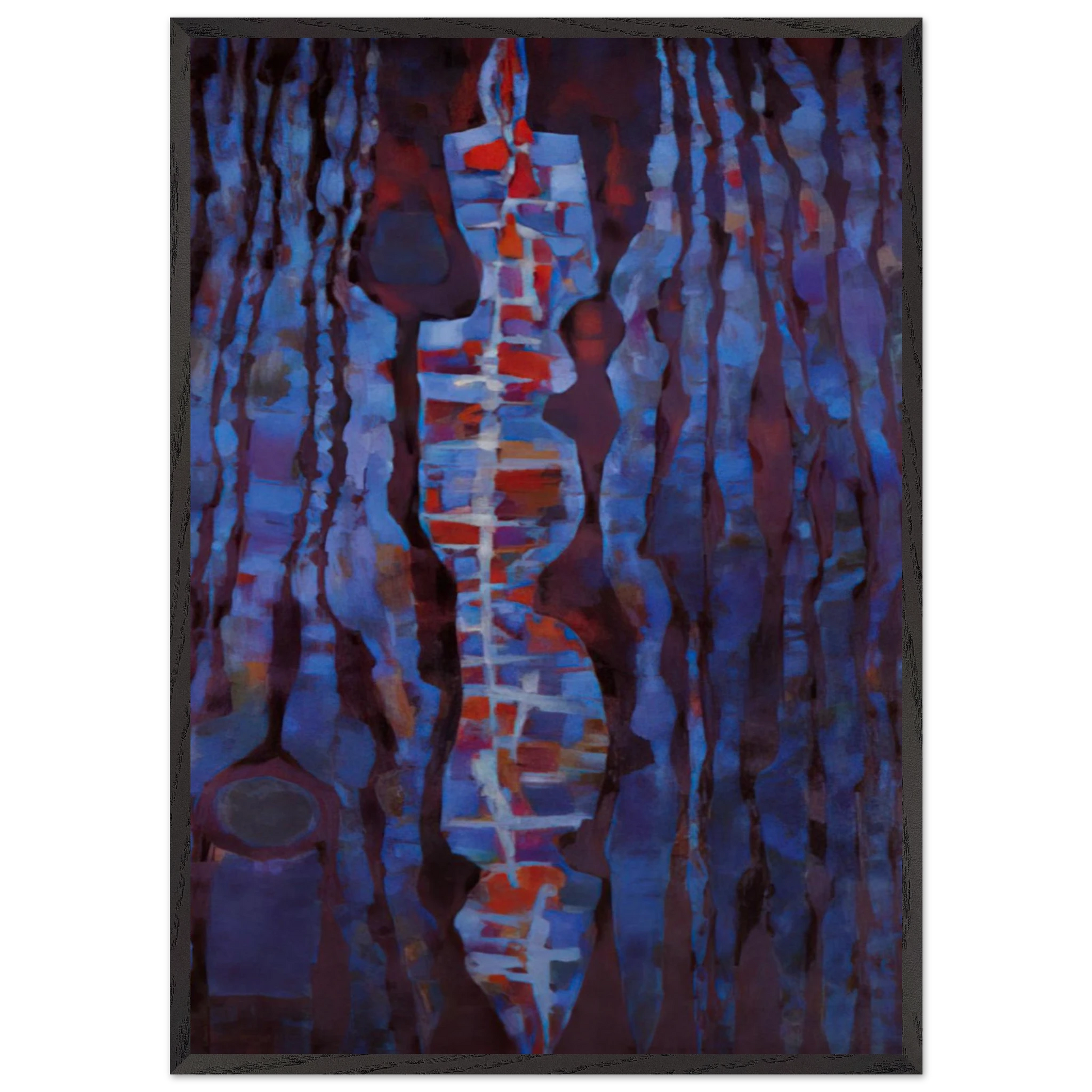 Loffrande de la Terre ou Hommage a Teilhard de Chardin - 1962 - Alfred Manessier Framed Art Print – Black Wooden Frame - Default Title - -Framed Art Print