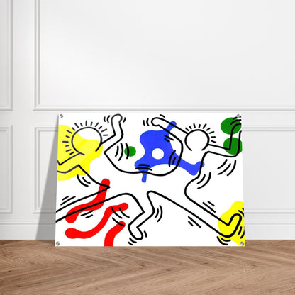 UNTITLED 1986 - Keith Haring Acrylic Print - 70x100 cm / 28x40″ inches | Keith Haring Wall Art | Keith Haring Prints