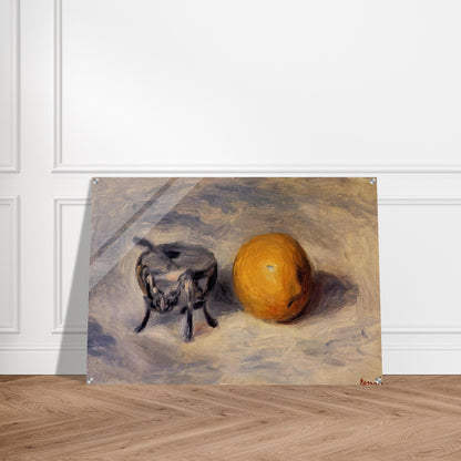 Sugar Bowl and Lemon - Pierre-Auguste Renoir Acrylic Print - 70x100 cm / 28x40″ inches | Pierre-Auguste Renoir Wall Art | Pierre-Auguste Renoir Prints