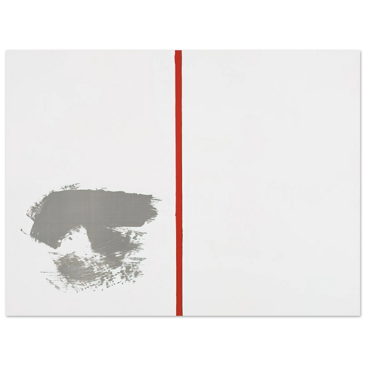 Blinky Palermo - Ohne Titel mit rotem Strich - 1970  75x100 cm / 30x40inches Fine Art Poster