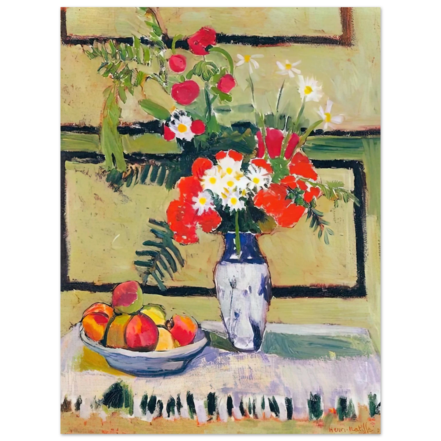 Henri Matisse - FLOWERS AND FRUIT 1909 Fine Art Poster - Default Title