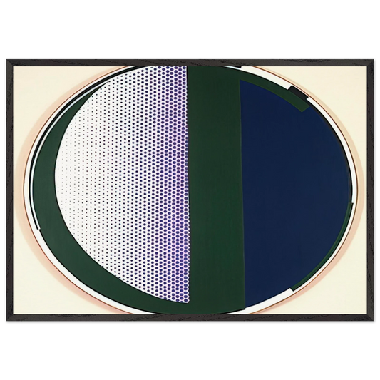 MIRROR 1972 - Roy Lichtenstein Framed Art Print – Black Wooden Frame - Default Title - -Framed Art Print