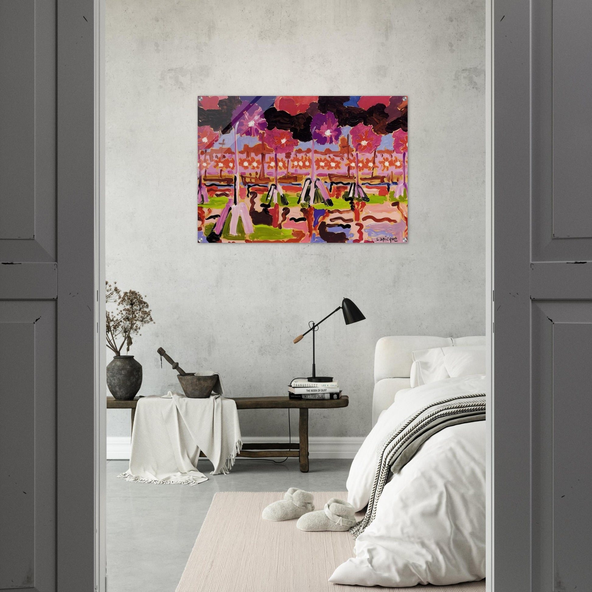 Quai à Venise - 1955 - Charles Lapicque Acrylic Print - 70x100 cm / 28x40″ inches | Charles Lapicque Wall Art | Charles Lapicque Prints