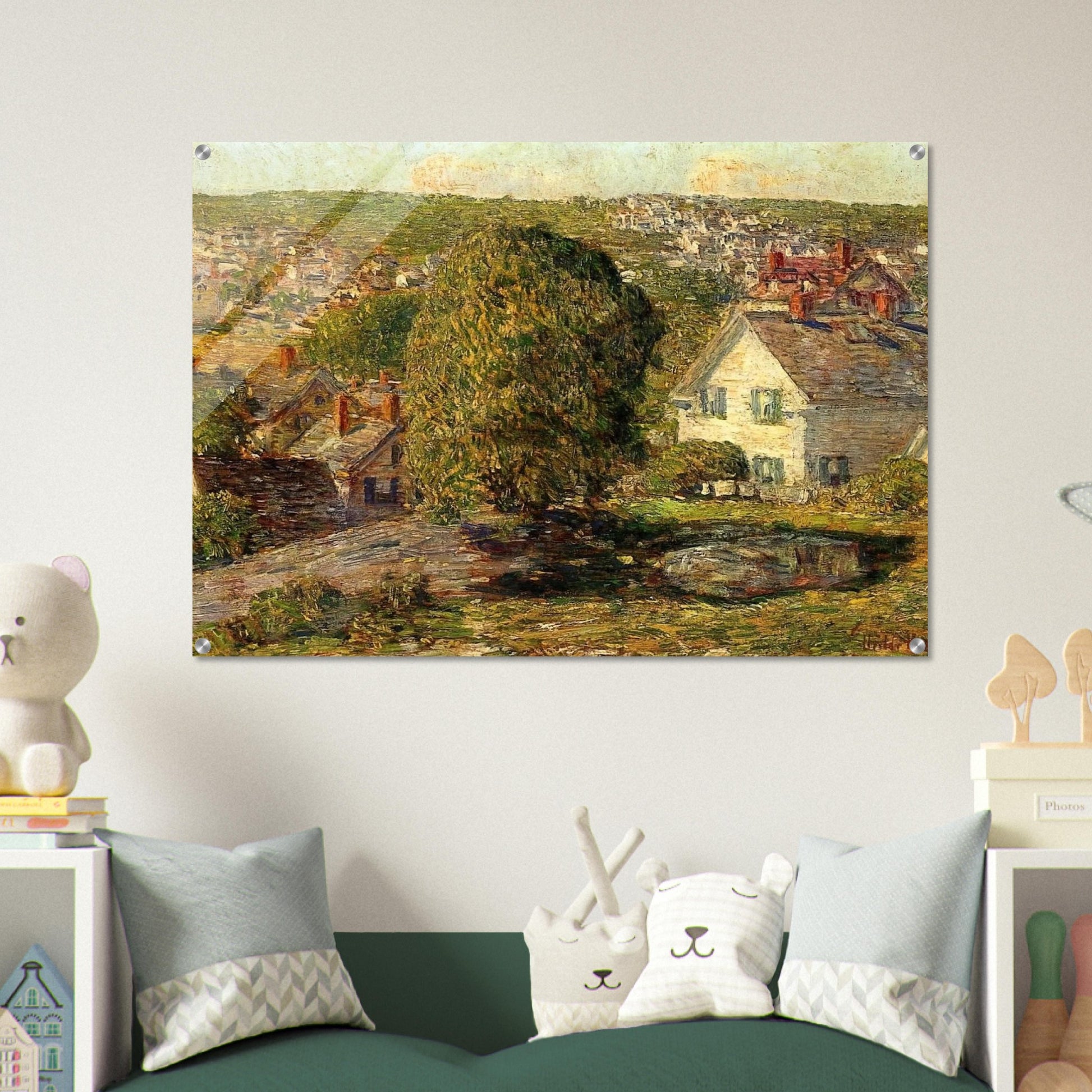 Outskirts of East Gloucester - Childe Hassam Acrylic Print - 70x100 cm / 28x40″ inches | Childe Hassam Wall Art | Childe Hassam Prints
