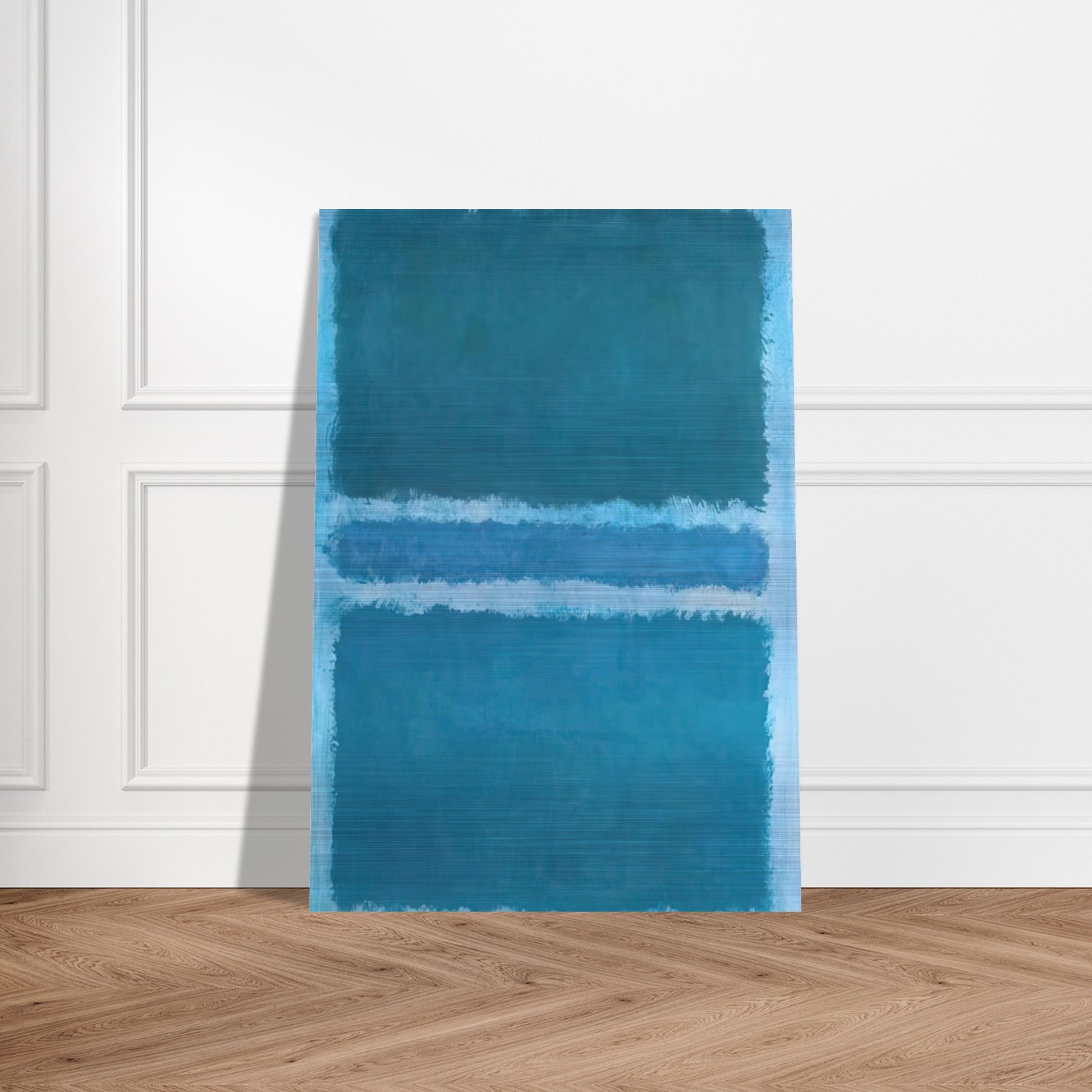 Untitled Blue Divided by Blue - 1966 - Mark Rothko Brushed Aluminum Print - 70x100 cm / 28x40 inches | Mark Rothko Aluminum Print | Mark Rothko Prints