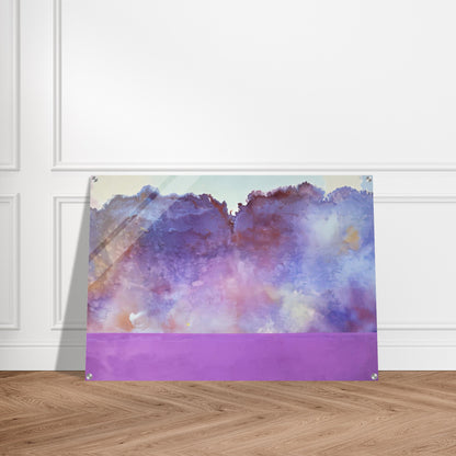 Diamond Lake - 1969 - Ronnie Landfield Acrylic Print - 70x100 cm / 28x40″ inches | Ronnie Landfield Wall Art | Ronnie Landfield Prints