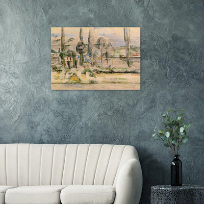 Chateau de Madan - Paul Cézanne Brushed Aluminum Print - 70x100 cm / 28x40 inches | Paul Cézanne Aluminum Print | Paul Cézanne Prints