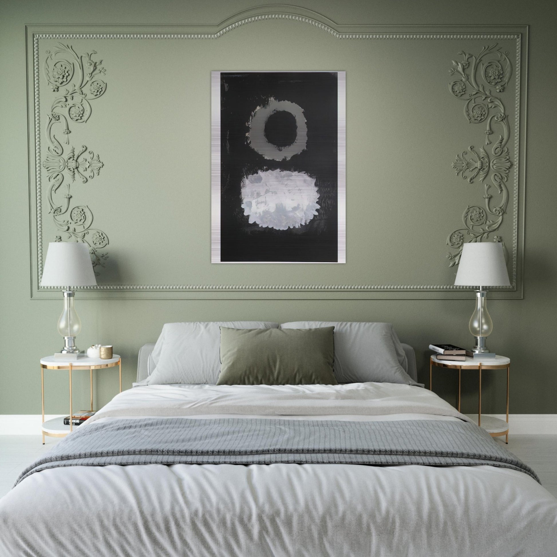 Black Field - 1972 - Adolph Gottlieb Brushed Aluminum Print - 70x100 cm / 28x40 inches | Adolph Gottlieb Aluminum Print | Adolph Gottlieb Prints