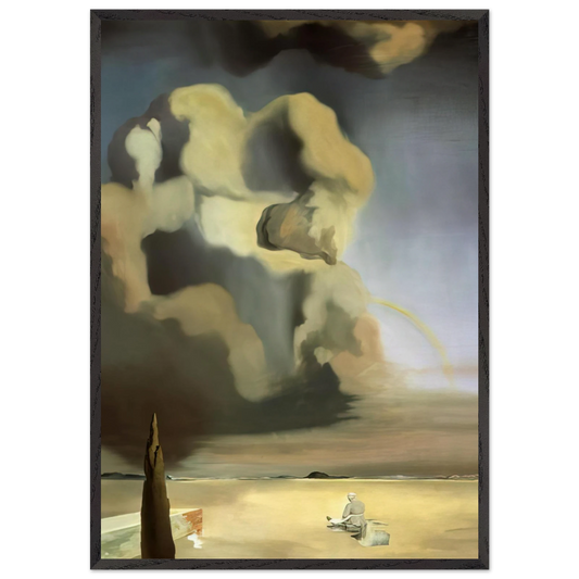 THE SPECTRE AND THE PHANTOM - Salvador Dali Framed Art Print – Black Wooden Frame - Default Title - -Framed Art Print