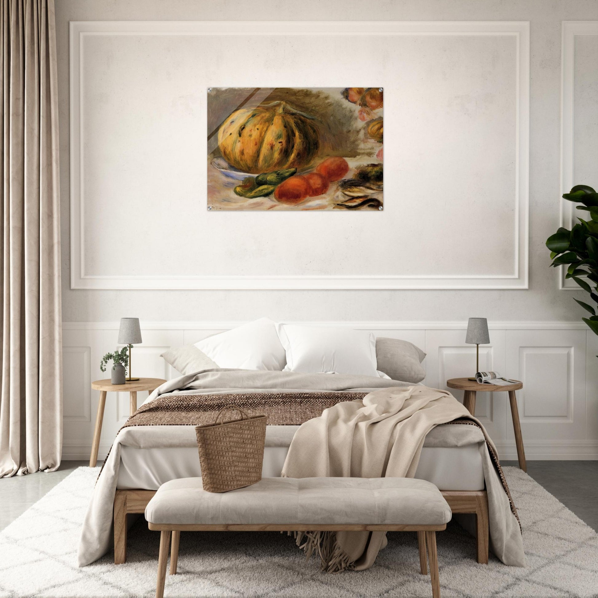 Melon and Tomatos - Pierre-Auguste Renoir Acrylic Print - 70x100 cm / 28x40″ inches
