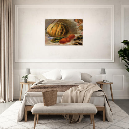Melon and Tomatos - Pierre-Auguste Renoir Acrylic Print - 70x100 cm / 28x40″ inches