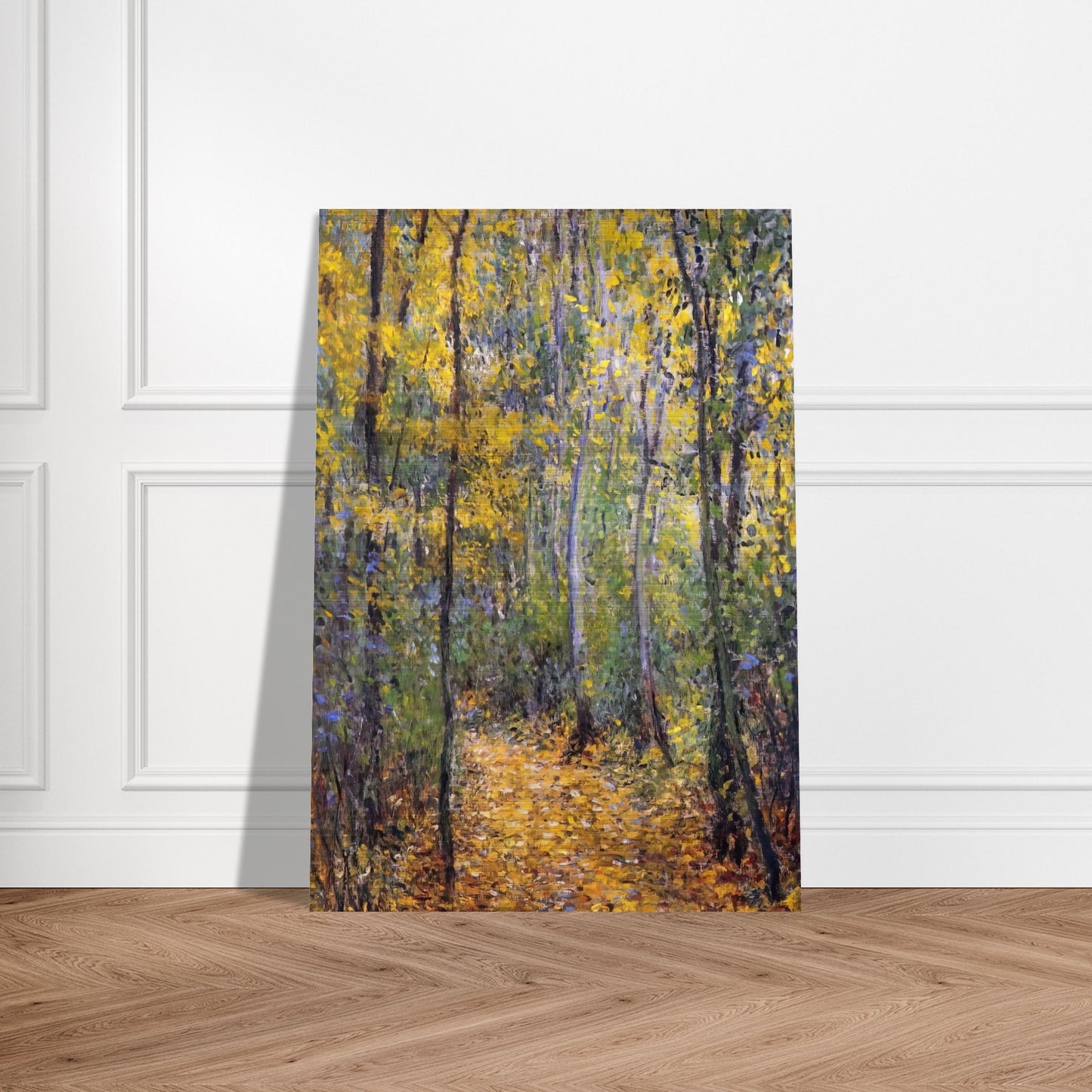 Wood Lane - claude monet Brushed Aluminum Print - 70x100 cm / 28x40 inches | claude monet Aluminum Print | claude monet Prints
