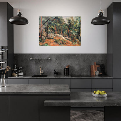 In the Forest - Paul Cézanne Acrylic Print - 70x100 cm / 28x40″ inches | Paul Cézanne Wall Art | Paul Cézanne Prints