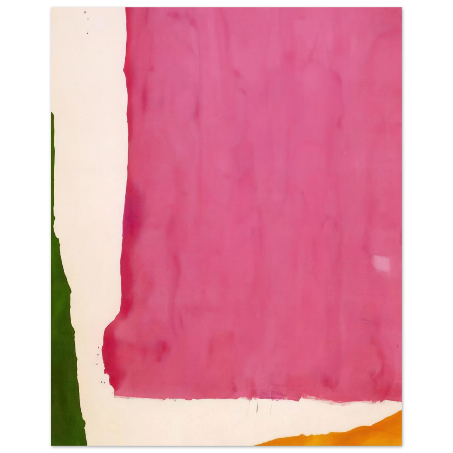 Helen Frankenthaler - Mauve District - 1966 Wall art - 45x60 cm / 18x24 inches - Premium Wooden Framed Poster With Fine Art Paper - Black frame