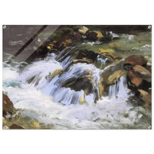 A Mountain Stream, Tyrol - John Singer Sargent Acrylic Print - 70x100 cm / 28x40″ inches
