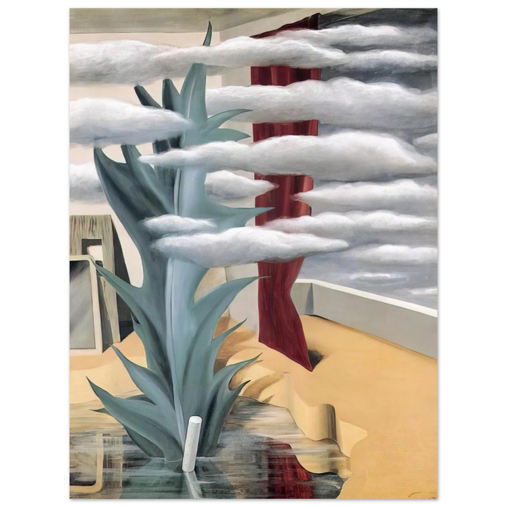 Rene Magritte - AFTER THE WATER THE CLOUDS 1926  75x100 cm / 30x40inches Fine Art Poster