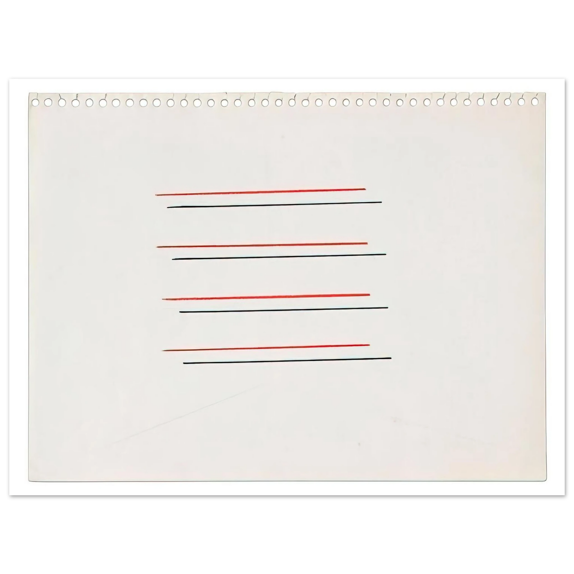 Fred Sandback - Untitled - 1971 Fine Art Poster - Default Title