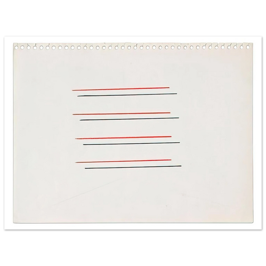 Fred Sandback - Untitled - 1971 Fine Art Poster - Default Title