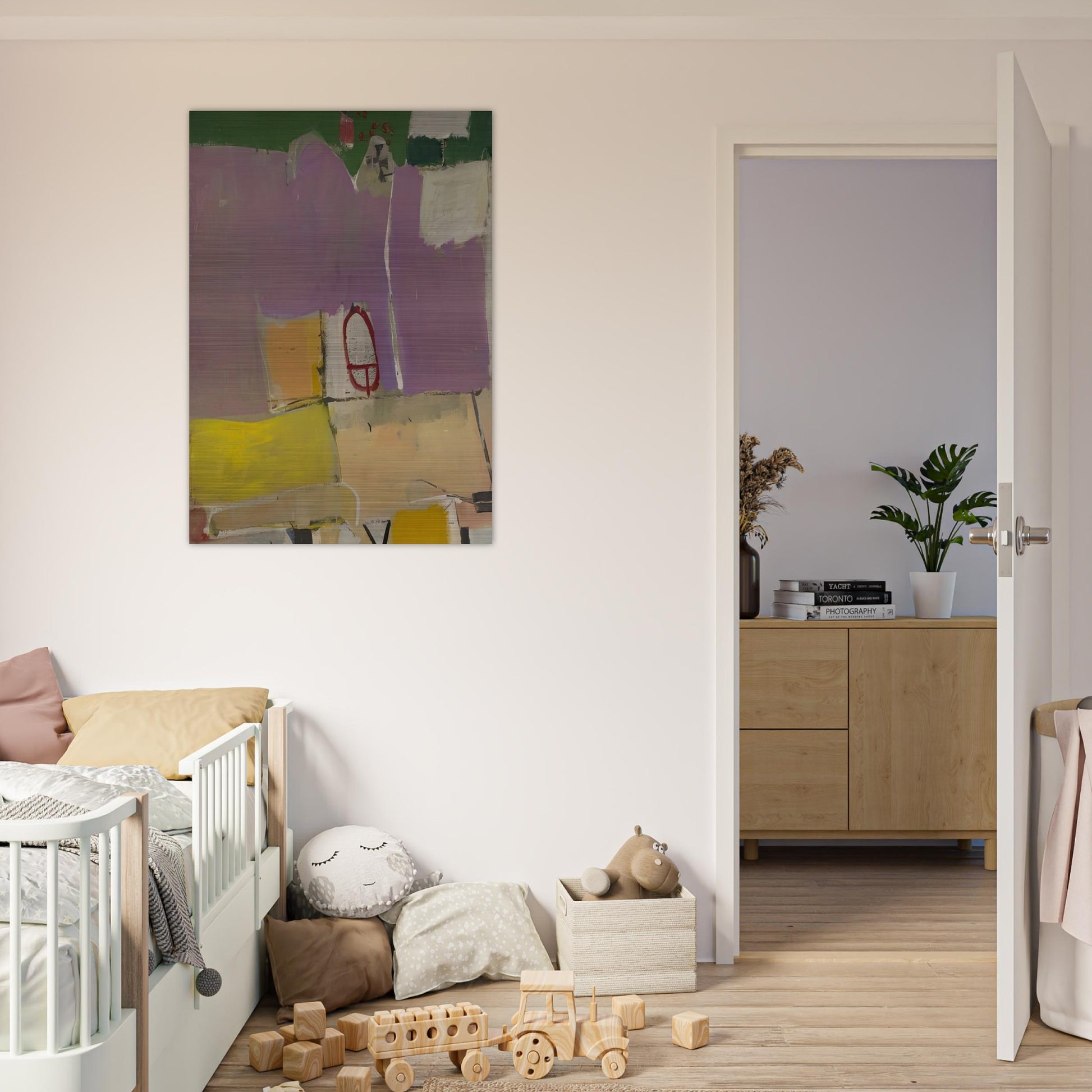 Albuquerque #4 - Richard Diebenkorn Brushed Aluminum Print - 70x100 cm / 28x40 inches | Richard Diebenkorn Aluminum Print | Richard Diebenkorn Prints