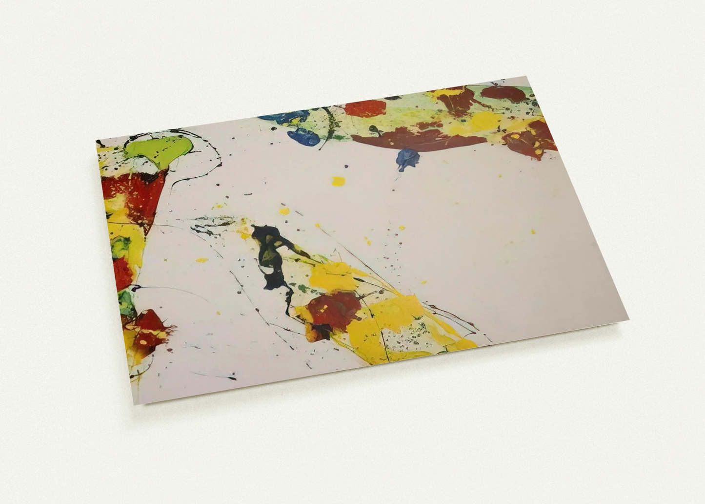 Coral Trails By Sam Francis Pack of 10 Post Cards | Sam Francis Post Cards | A6 (10.5 x 14.8 cm) - 4.1 x 5.8 inches