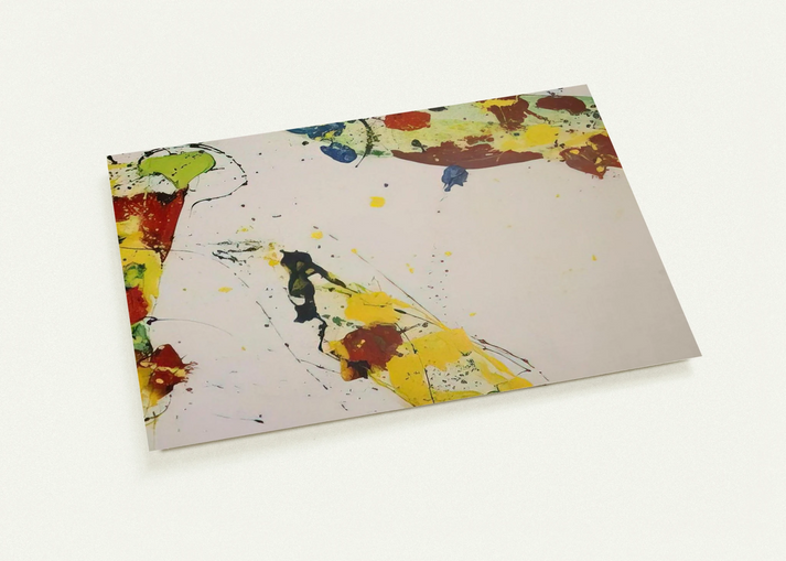 Coral Trails By Sam Francis Pack of 10 Post Cards | Sam Francis Post Cards | A6 (10.5 x 14.8 cm) - 4.1 x 5.8 inches