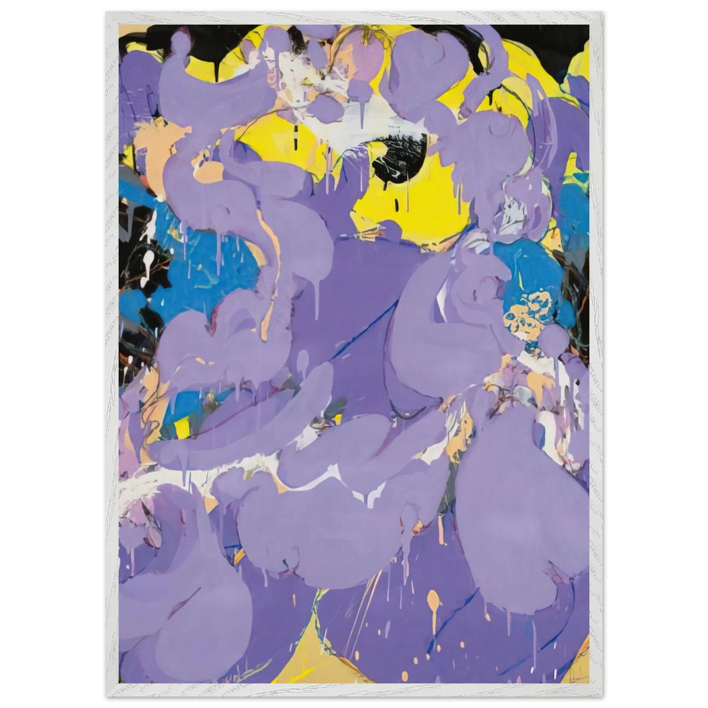Helen Frankenthaler - Untitled - 1978 Wall art - 27x35 cm / 11x14 inches - Premium Wooden Framed Poster With Fine Art Paper - Wood frame