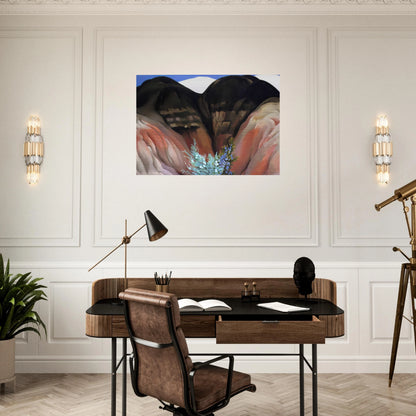 Black Hills with Cedar - Georgia O'Keeffe Brushed Aluminum Print - 70x100 cm / 28x40 inches | Georgia O'Keeffe Aluminum Print | Georgia O'Keeffe Prints