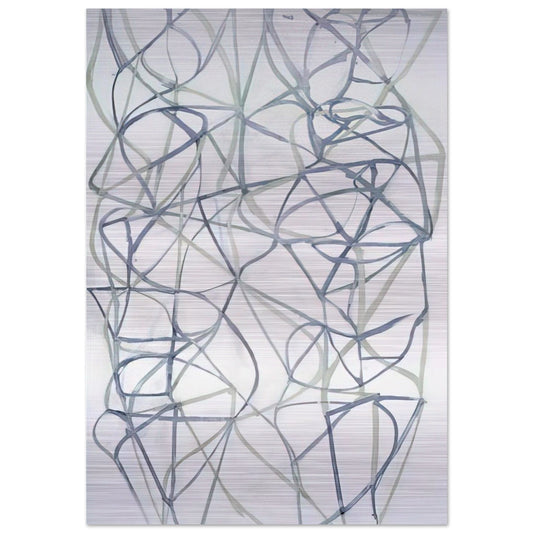 Couplet III - 1989 - Brice Marden Brushed Aluminum Print - 70x100 cm / 28x40 inches | Brice Marden Aluminum Print | Brice Marden Prints