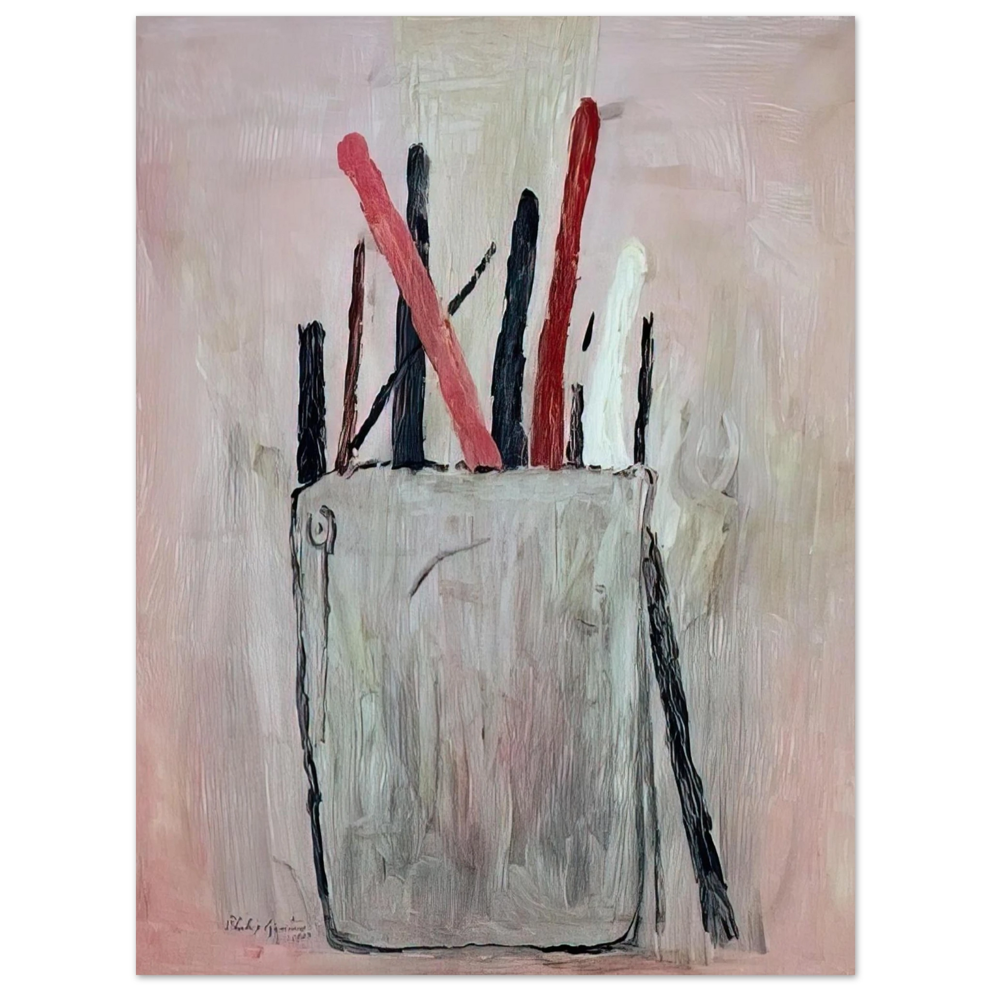Philip Guston - BRUSHES 1969 Fine Art Poster - Default Title