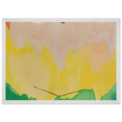 Helen Frankenthaler - Boulevard - 1973 Wall art - 60x80 cm / 24x32 Inches - Premium Wooden Framed Poster With Fine Art Paper - White frame