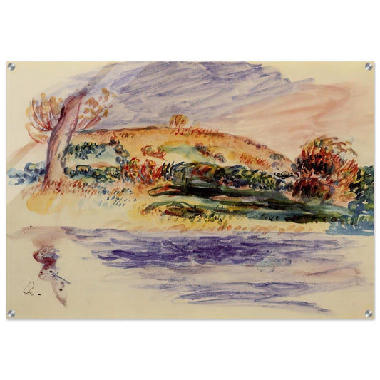 Landscape - Pierre-Auguste Renoir Acrylic Print - 70x100 cm / 28x40″ inches
