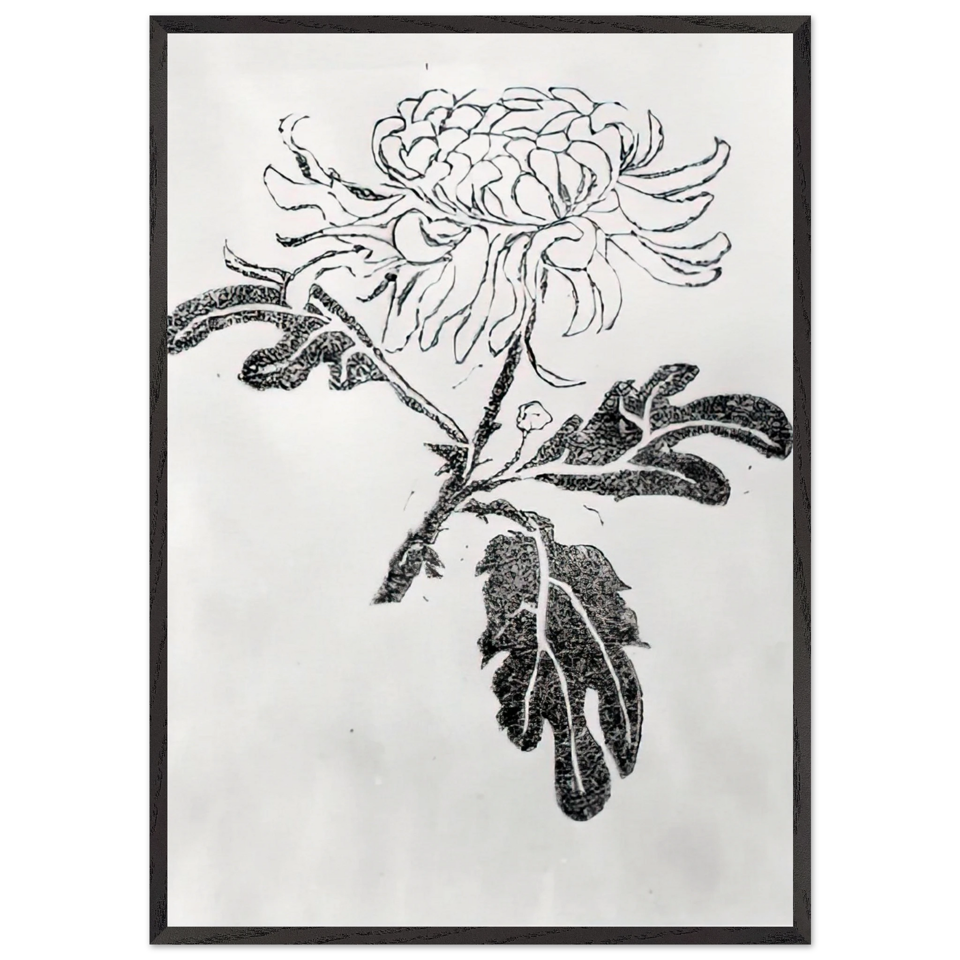 CHRYSANTHEMUM - MC Escher Framed Art Print – Black Wooden Frame - Default Title - -Framed Art Print