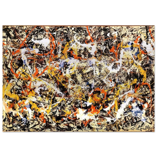 CONVERGENCE 1952 - Jackson Pollock Brushed Aluminum Print - 70x100 cm / 28x40 inches | Jackson Pollock Aluminum Print | Jackson Pollock Prints