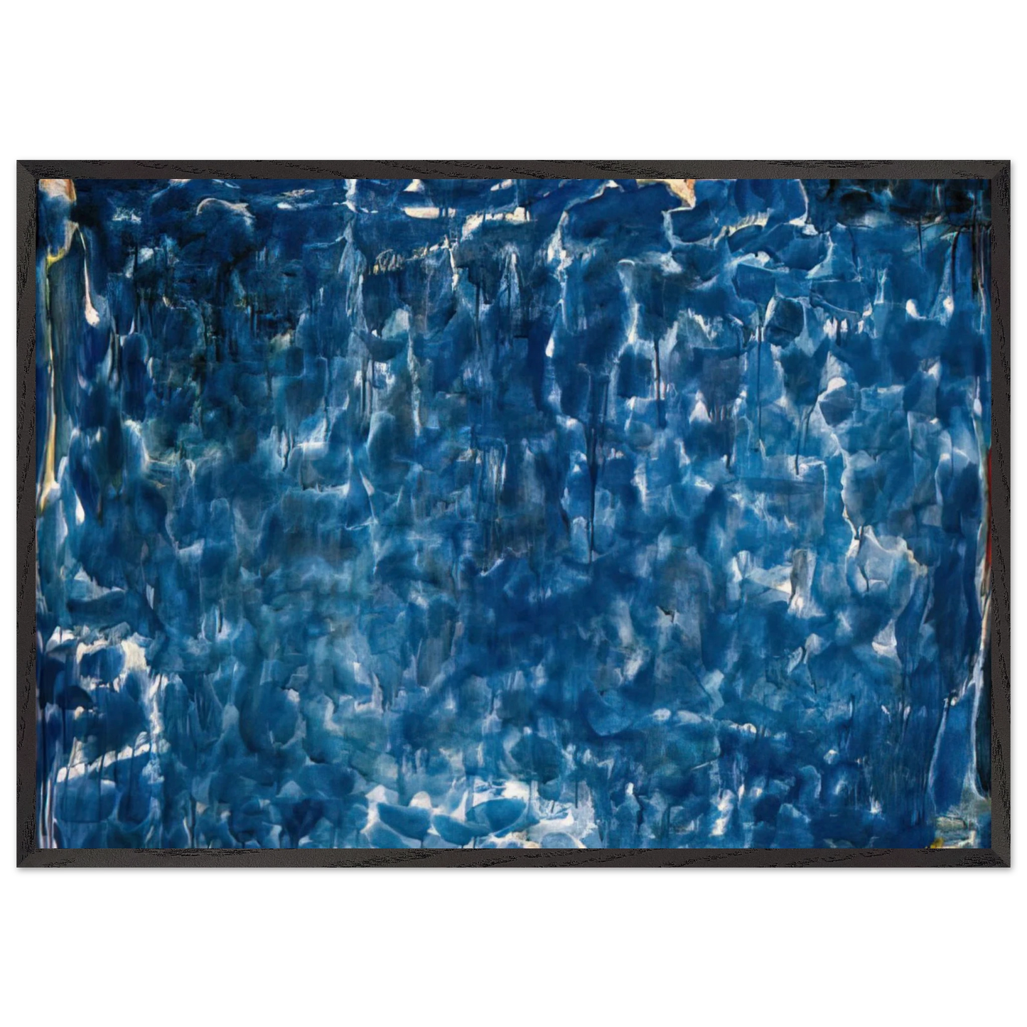 Untitled  SFP53-31  - Sam Francis Framed Art Print – Black Wooden Frame - Default Title - -Framed Art Print