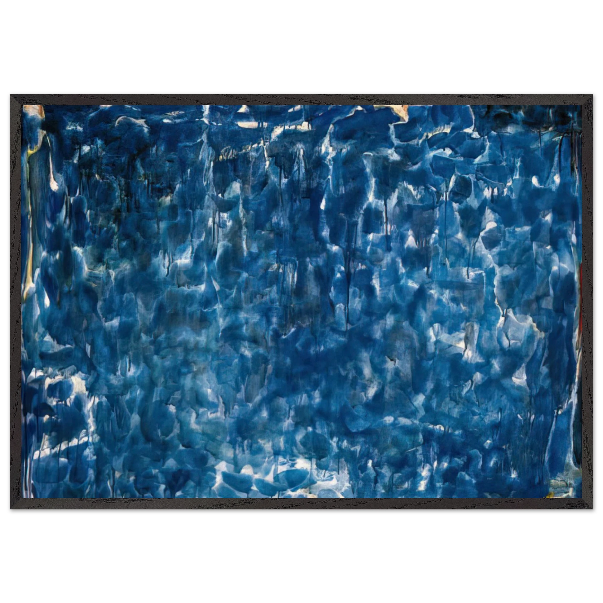 Untitled  SFP53-31  - Sam Francis Framed Art Print – Black Wooden Frame - Default Title - -Framed Art Print