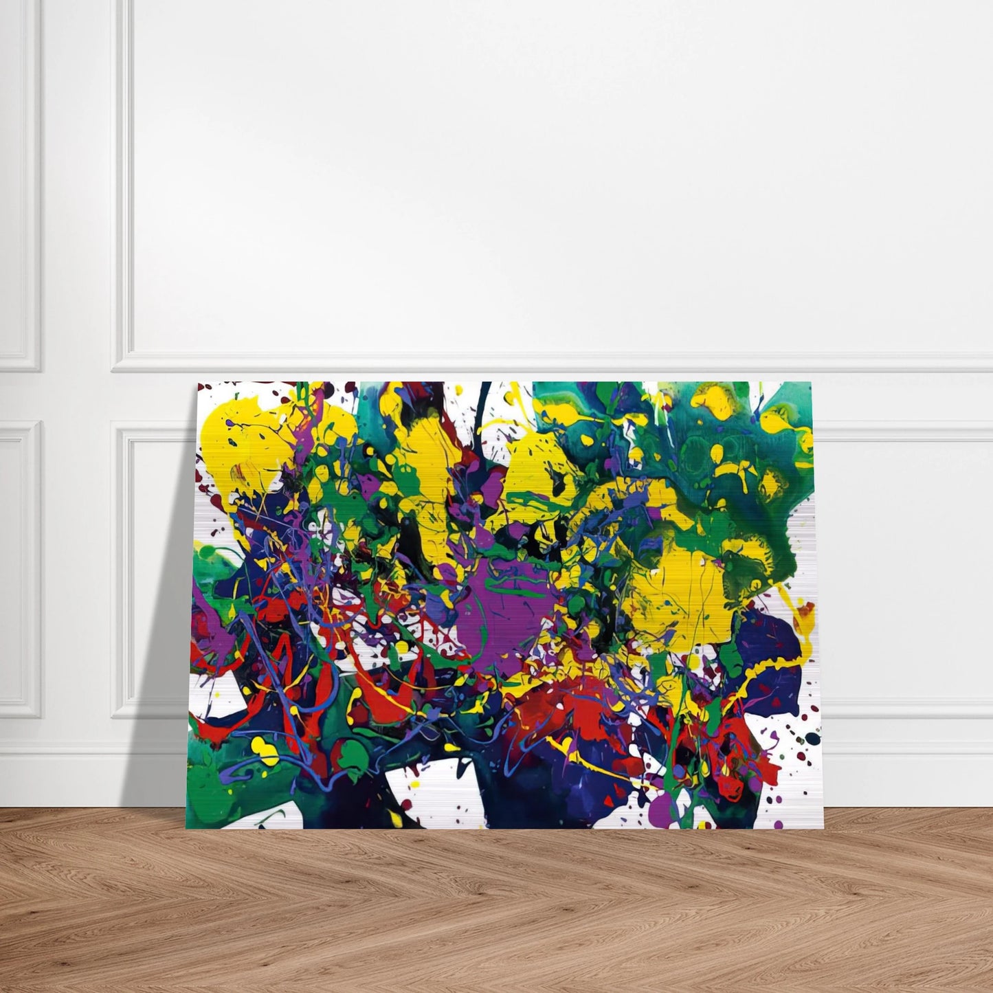 Untitled  SFP94-107 SFF1751  - Sam Francis Brushed Aluminum Print - 70x100 cm / 28x40 inches | Sam Francis Aluminum Print | Sam Francis Prints