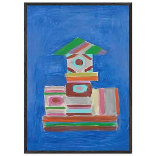 Going Up - 1978 - Betty Parsons Framed Art Print – Black Wooden Frame - Default Title - -Framed Art Print