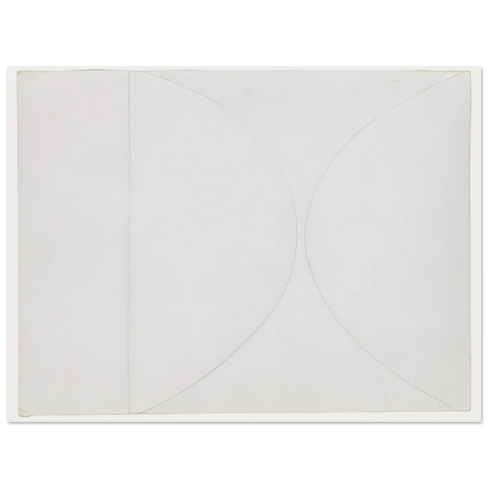 Ellsworth Kelly - White on White  75x100 cm / 30x40inches Fine Art Poster