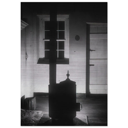 Doylestown House—The Stove - 1917 - Charles Sheeler Brushed Aluminum Print - 70x100 cm / 28x40 inches | Charles Sheeler Aluminum Print | Charles Sheeler Prints