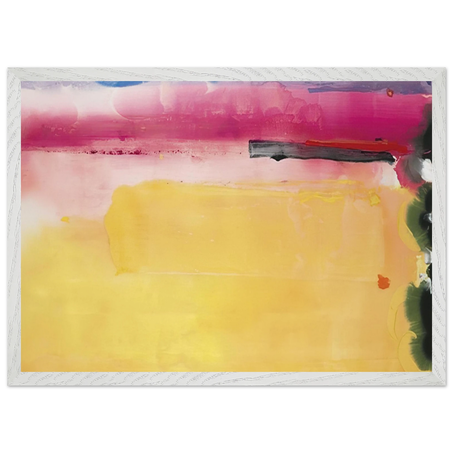 Helen Frankenthaler - Black-Eyed Susan - 1988 Wall art - 60x80 cm / 24x32 inches - Premium Wooden Framed Poster With Fine Art Paper - Wood frame