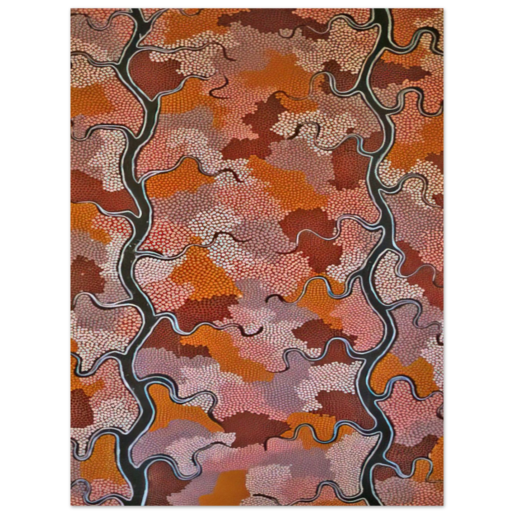 Clifford Possum Tjapaltjarri - Lightning Dreaming - 1989 Fine Art Poster - Default Title