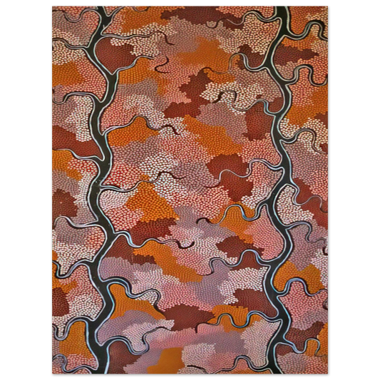 Clifford Possum Tjapaltjarri - Lightning Dreaming - 1989 Fine Art Poster - Default Title