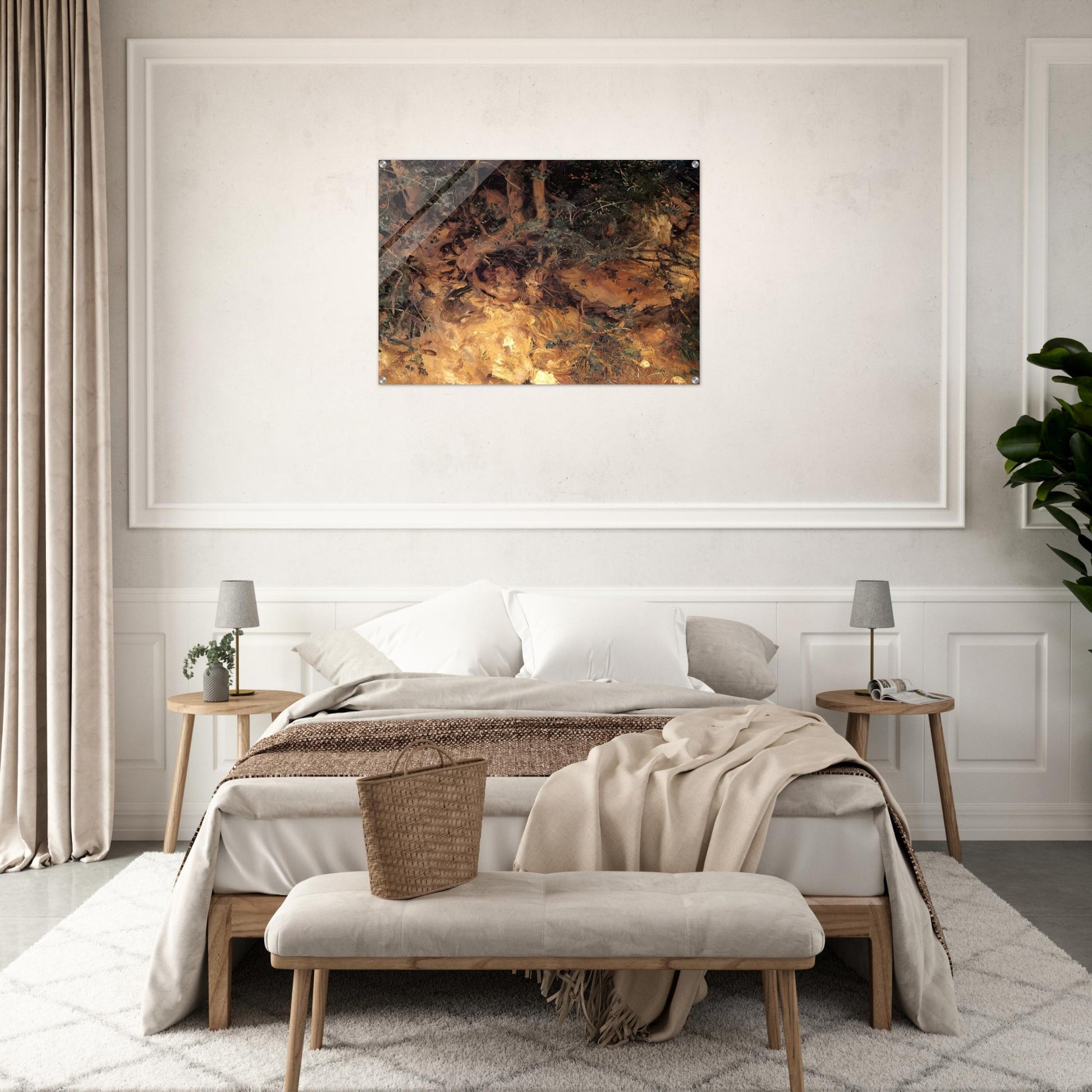 Valdemosa, Majorca Thistles and Herbage on a Hillside - John Singer Sargent Acrylic Print - 70x100 cm / 28x40″ inches