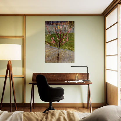 Almond Tree in Blossom - Vincent van Gogh Brushed Aluminum Print - 70x100 cm / 28x40 inches | Vincent van Gogh Aluminum Print | Vincent van Gogh Prints