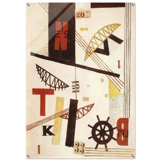 Hidak Bridges - Laszlo Moholy-Nagy Acrylic Print - 70x100 cm / 28x40″ inches